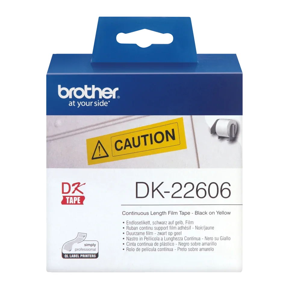 BROTHER P-TOUCH DK-22606 62MM X 15.24M
